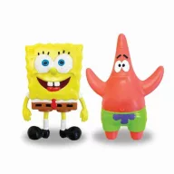   Spongyabob játékfigura szett 2 db-os, Spongyabob vs. Patrik - 12 cm-es