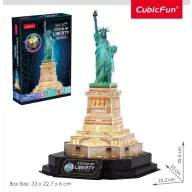 CubicFun Statue of Liberty 3D puzzle + LED Light L536