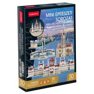   CubicFun Mini Architecture Buildings 3D Puzzle Set/4 - Parlament, Mátyás-templom, Lánchíd, Hősök tere C179h