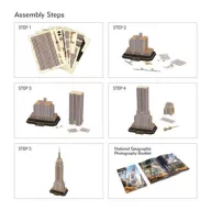   CubicFun Empire State Building New York 3D Puzzle + Photo Booklet DS0977h