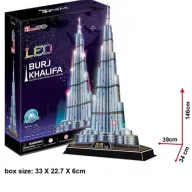 CubicFun Burj Khalifa 3D Puzzle + LED Light L133