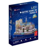 CubicFun Notre Dame de Paris LED Light 3D Puzzle L173h