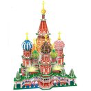 CubicFun St.Basil's Cathedral LED Light 3D Puzzle L519h