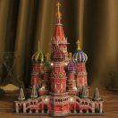 CubicFun St.Basil's Cathedral LED Light 3D Puzzle L519h