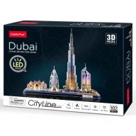 CubicFun Dubai City Line LED Light 3D Puzzle L523h