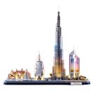 CubicFun Dubai City Line LED Light 3D Puzzle L523h