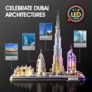 CubicFun Dubai City Line LED Light 3D Puzzle L523h