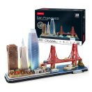 CubicFun San Francisco City Line LED Light 3D Puzzle L524h