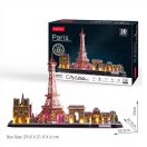CubicFun Paris City Line LED Light 3D Puzzle L525h
