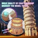 CubicFun Leaning Tower of Pisa Color LED Light 3D Puzzle L535h