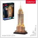 CubicFun Empire State Building LED Light 3D Puzzle L539h