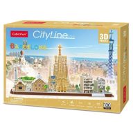CubicFun City Line Barcelona 3D Puzzle MC256