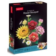   CubicFun Flower Bouquet 3D Puzzle - Vegyes virágcsokor P867h