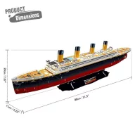 CubicFun Titanic RMS 3D Puzzle T4012h