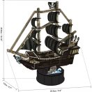 CubicFun Queen Anne's Revenge Blackbeard's Ship 3D Puzzle T4035h