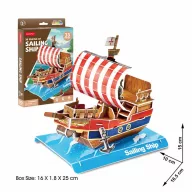CubicFun Sailing Ship 3D Puzzle W3122