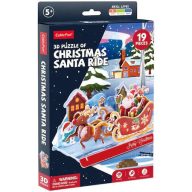 CubicFun Christmas Santa Ride 3D puzzle W3156