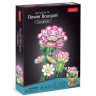   CubicFun Carnation Flower Bouquet 3D Puzzle - Szegfű kiscsokor W3300h
