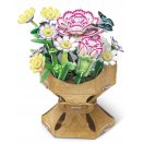 CubicFun Camelia Flower Bouquet 3D Puzzle - Kamélia kiscsokor W3302h