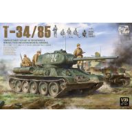   Border Model T-34-85 Composite Turret 112 Plant w/5 Resin Figures & Workable Track and Suspension & Metal Gun Barrel 1:35 (BT-027)