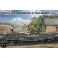   Border Model German 88 mm Gun FlaK 36 w/ SSys Wagon 1:35 (BT-044)