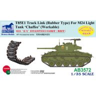   Bronco T85E1 Track Link (Rubber Type) For M24 Light Tank Chaffee (Workable 1:35 (AB3572)