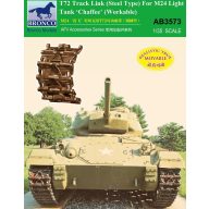   Bronco T-72 Track Link(Steel Type)for M24 Light Tank Chaffee (Workable 1:35 (AB3573)