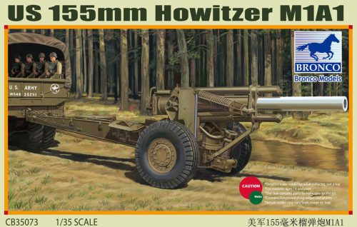 Bronco US M1A1 155mm Howitzer (WWII) 1:35 (CB35073)
