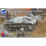   Bronco WWII German StuG III Ausf C/D with 75mm StuK 37/L24&75mm StuK40/L48(2in1) 1:35 (CB35116)