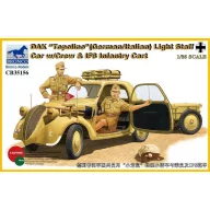   Bronco DAK Topolino (German-Italian)Light Staff Car w/Crew & IF8 Intantry Cart 1:35 (CB35156)