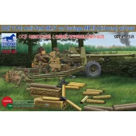   Bronco OQF 6 PDR Anti-Tank Mk.IV on Carriage MK.III(Airborna) w/Crew 1:35 (CB35168)