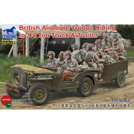   Bronco British Airborne Troops Riding In 1/4Ton Truck & Trailer 1:35 (CB35169)