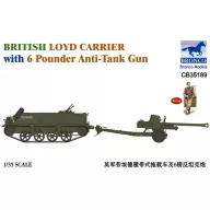   Bronco British Loyd Carrier with 6 Poundener Anti-Tank Gun 1:35 (CB35189)