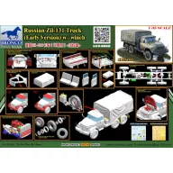  Bronco Russian Zil-131 Truck (Early Version) w/winch 1:35 (CB35193)