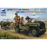   Bronco BRITISH RECCE AND SIGNALS LIGHT TRUCK (2 KITS ) with CREWS 1:35 (CB35218)