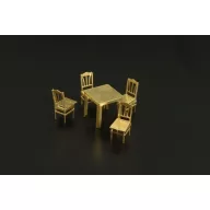 Brengun Table and chairs 1:144 (BRL144028)