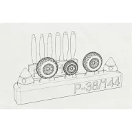   Brengun P-38 Wheels -proppelers (Fujimi kit) 1:144 (BRL144146)