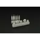 Brengun P-38 Wheels -proppelers (Fujimi kit) 1:144 (BRL144146)