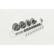 Brengun Mosquito wheels 1:144 (BRL144153)