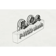 Brengun F-16C_D wheels 1:144 (BRL144154)