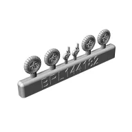   Brengun Messerschmitt Bf-109 A-F wheels set (2 sets) 1:144 (BRL144182)