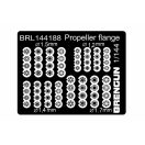 Brengun Propeller flangers (for wooden propellers) 1:144 (BRL144188)