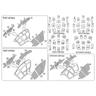   Brengun Do-335 Pfeil All versions - canopy masks 1:144 (BRL144206)
