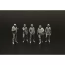 Brengun Aeroclub members-5 figures (3D print) 1:144 (BRL144208)