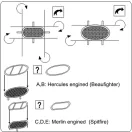 Brengun Intake guards RAF (air-intake meshes) 1:32 (BRL32002)