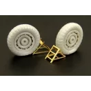 Brengun Luftwaffe wheel chocks (two types) 1:32 (BRL32013)