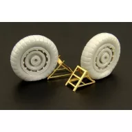 Brengun Luftwaffe wheel chocks (two types) 1:48 (BRL48024)