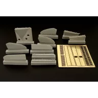 Brengun F2A Buffalo controls and flaps 1:48 (BRL48026)