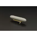 Brengun 50gal cigar fuel tank w-rack (double pack) 1:48 (BRL48068)