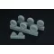 Brengun Spitfire 3 spoke wheels set (3 types of tires) 1:48 (BRL48096)